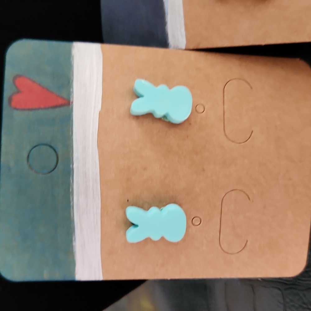 Erica's jewelry  bunny earrings pierced a variety of colors
